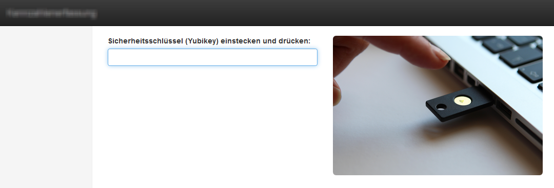 Beispiel aus einem realisierten Projekt: Authentifizierung mittels dem YubiKey Tokens