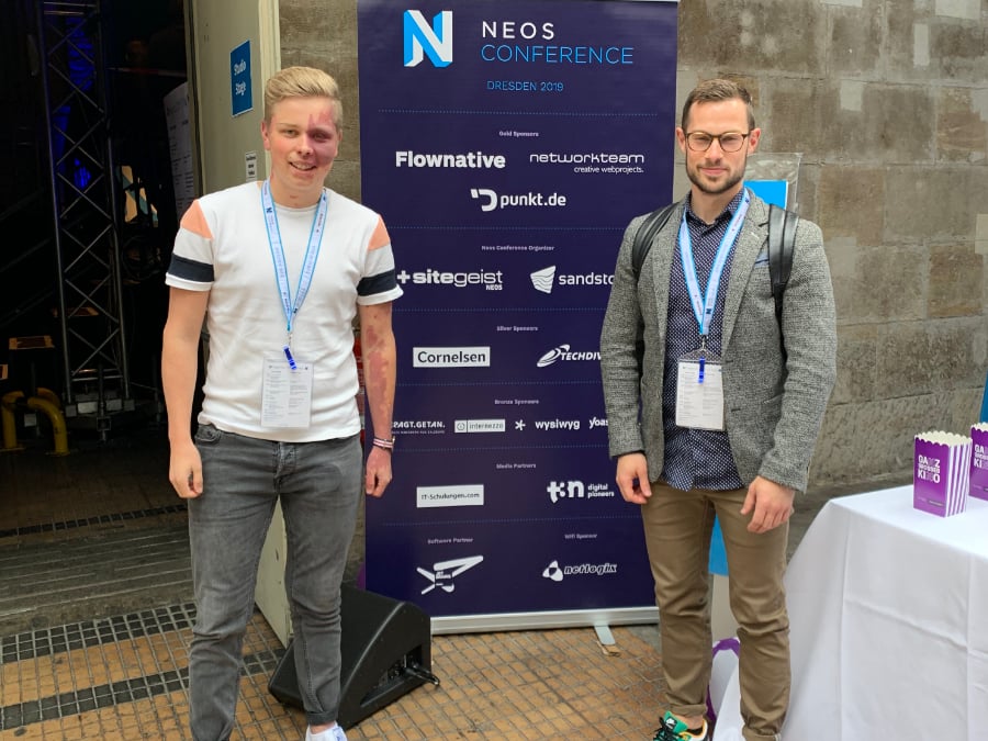 Stefan Boog und Roman Villiger an der Neos Conference 2019